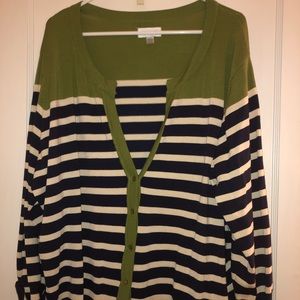 Multi colored, Striped Cardigan